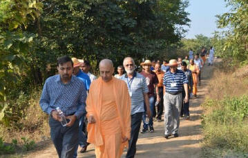 Naveen Kumar with Radhanath Swami