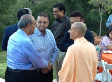 Nitin Mehta with Radhanath Swami