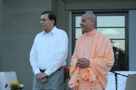 Sanjeev Mahesvari with Radhanath Swami