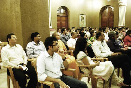 Attendees engrossed