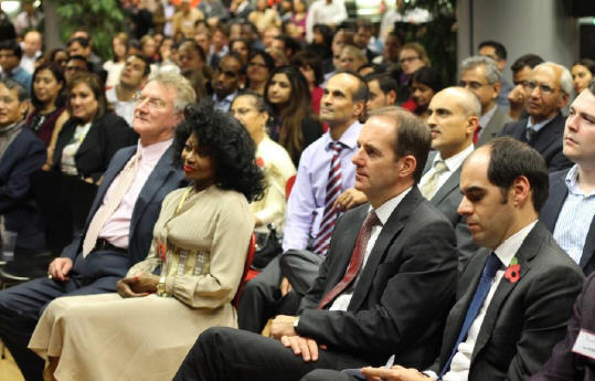 Radhanath Swami at HSBC Head Quarter