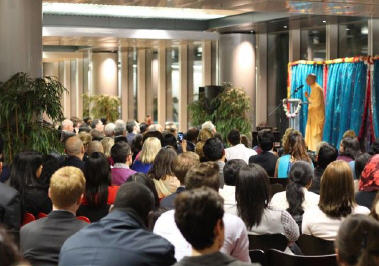 Radhanath Swami at HSBC Head Quarter