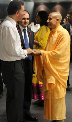 Radhanath Swami at HSBC Head Quarter