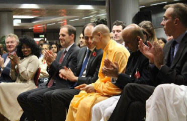 Radhanath Swami at HSBC Head Quarter