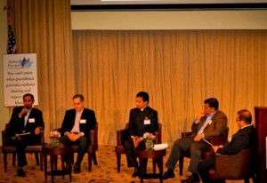 Panelists (from left to right) Hiten Patel, Alfred Ford, Dr Navin Mehta, Vikram Gulati with Moderator Rajesh Talwar