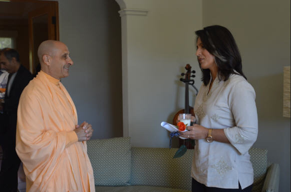 Artha Forum Silicon Valley Event with Radhanath Swami and Tulsi Gabbard