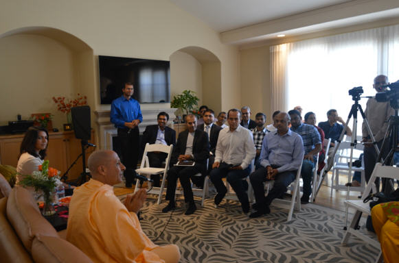 Artha Forum Silicon Valley Event with Radhanath Swami and Tulsi Gabbard 